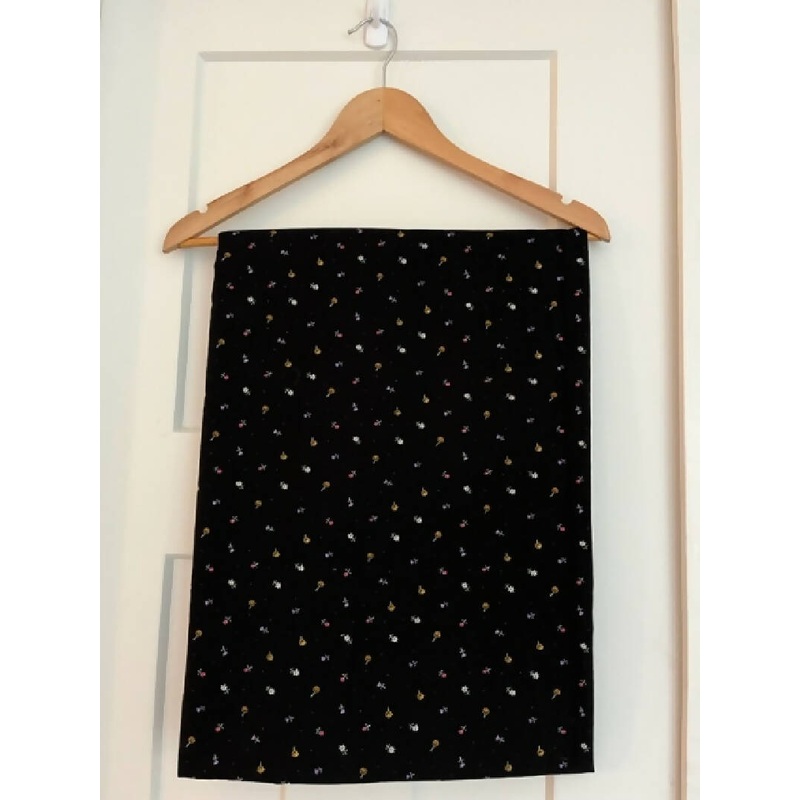 KP Kids fabric - Kari Pearson for SSI - black with small flowers