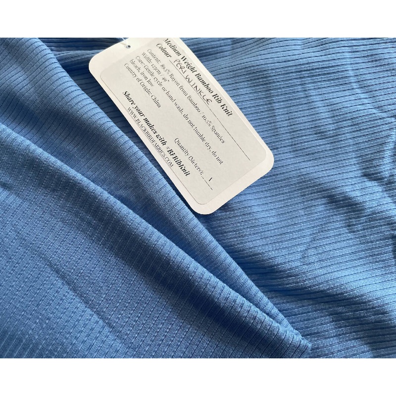 Periwinkle Bamboo Rib Knit
