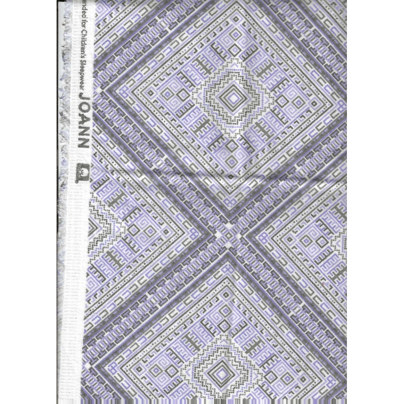 Supper Snuggle by Joann - purple geometric pattern 1 yard cotton