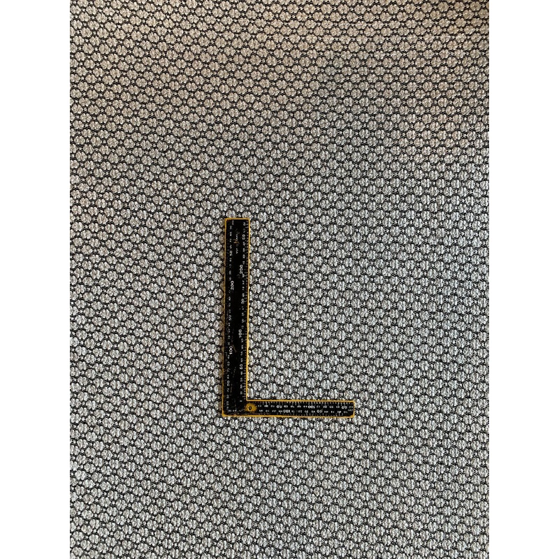 White & Black Ribbon Knit - Yardage