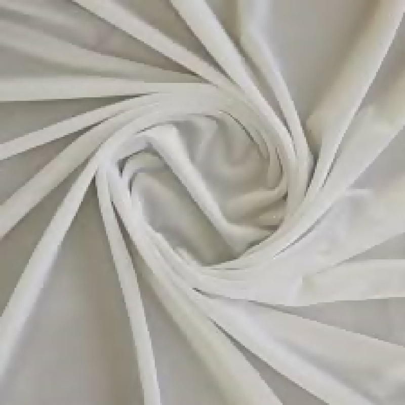 White Stretch Tricot 9 yards