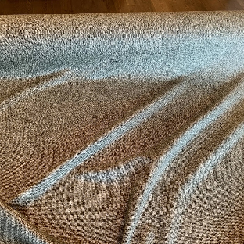 Beautiful, Soft Gray & Black Ralph Lauren Wool Woven - Yardage