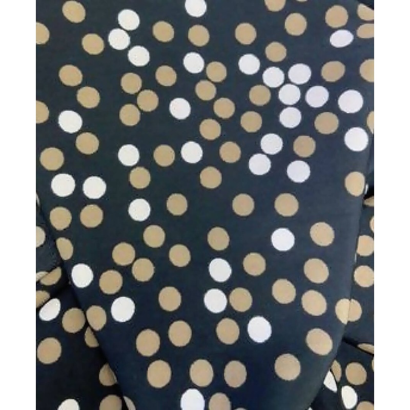 Black and White Polka Dot Knit Vintage Fabric