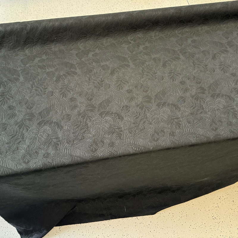 Black Cotton Jacquard Woven - Yardage