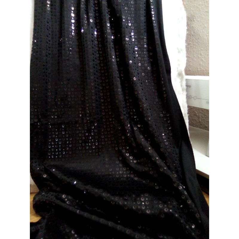 Black Knit Sequin