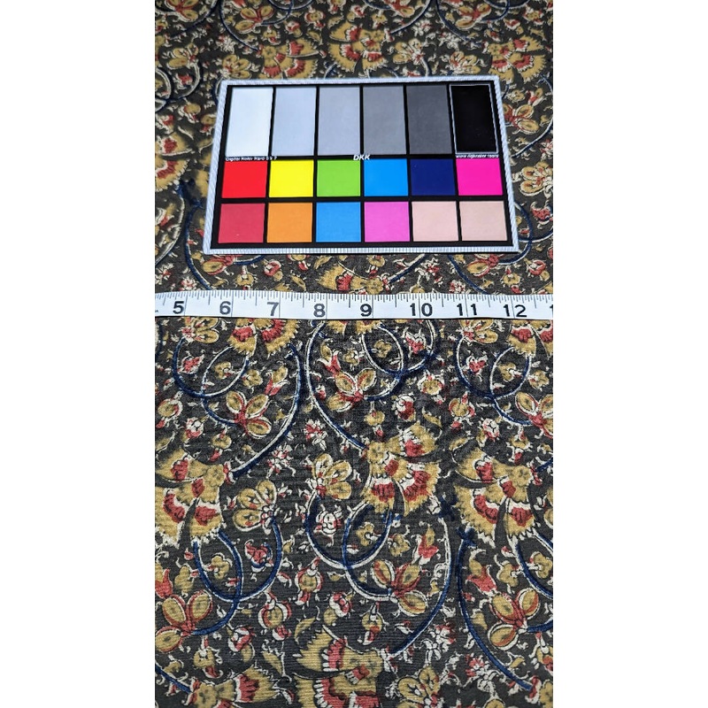 Botanical Hand Block Print Cotton Woven Fabric 45"W - 2 yds