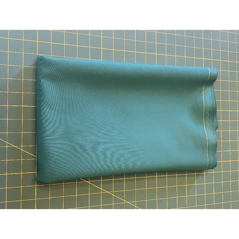 Dark teal linen/linen blend - 2 yards