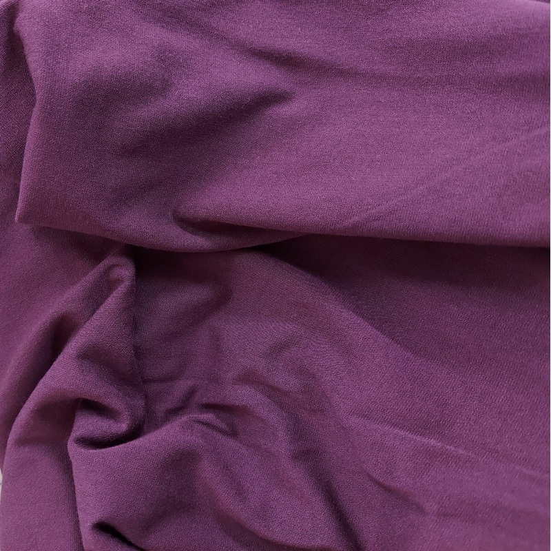 Eggplant Rayon JERSEY KNIT Fabric