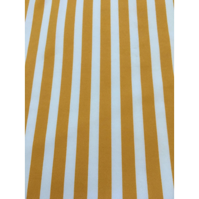 Gold/white stripe swim 60w 17/8yd