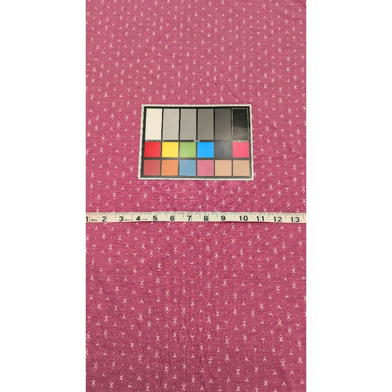 Heather Pink/White Arrows & Dots Print Jersey Knit Fabric 58"W - 1 1/2 yd