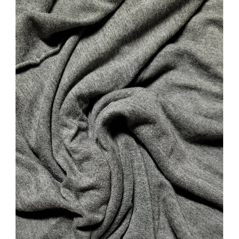 Heathered Gray Bamboo Rayon/Lycra Jersey Knit 3/4 yard