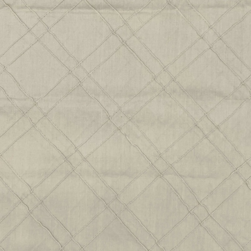 Light Beige Pintucked Lightweight Cotton Stretch Woven - 1 yd