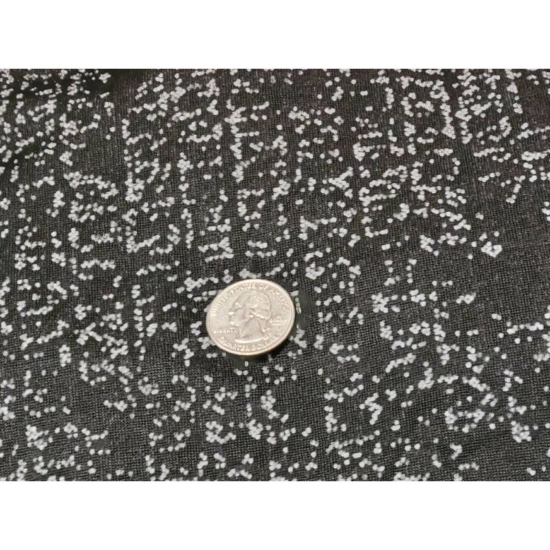 Polyester Knit in Black with Grey Speckles - 3 YDS