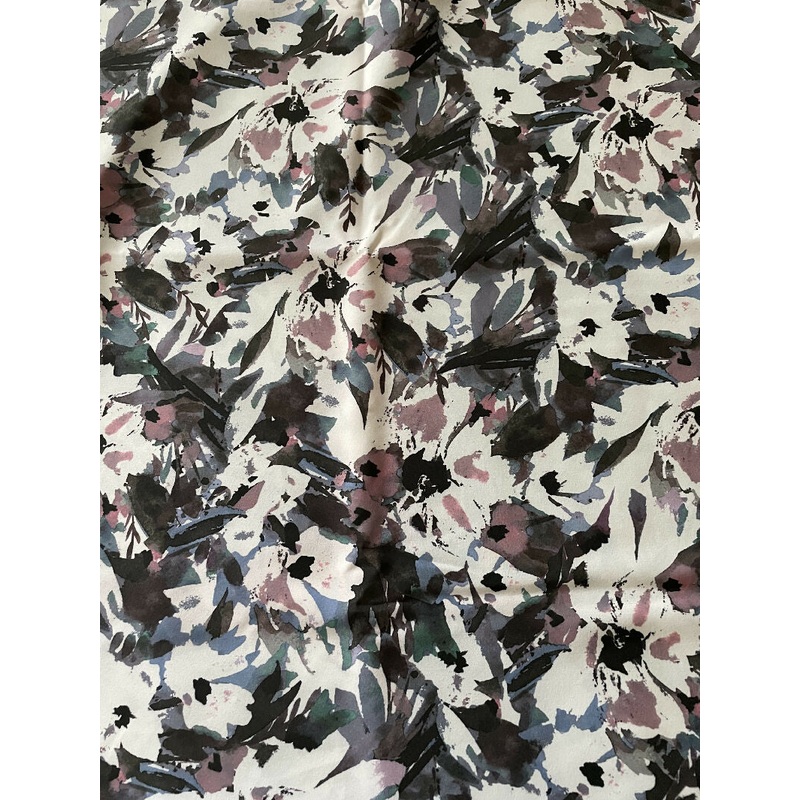 Silky abstract stretch chiffon - 2 yards