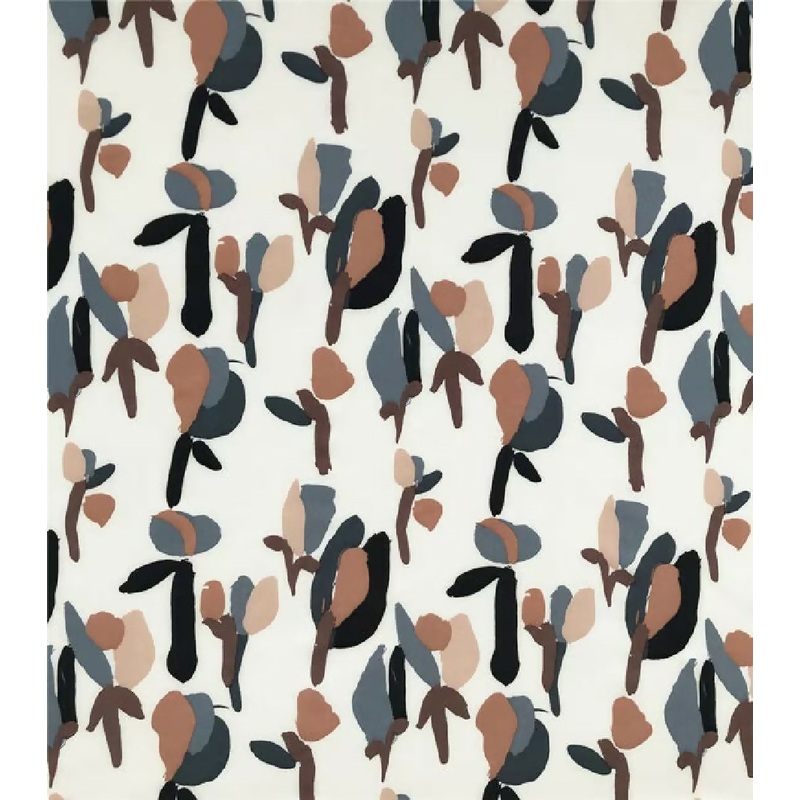 Silky abstract tulip design stretch chiffon - 2 yards