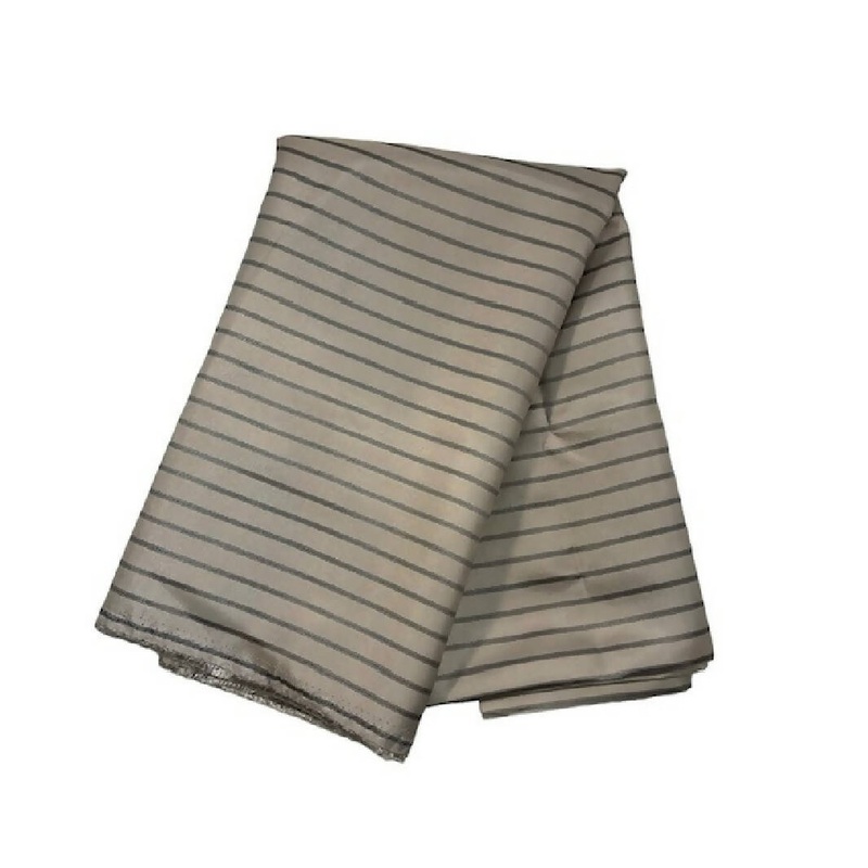 Tan/Black Pinstripe Lining - 1 3/8 yards