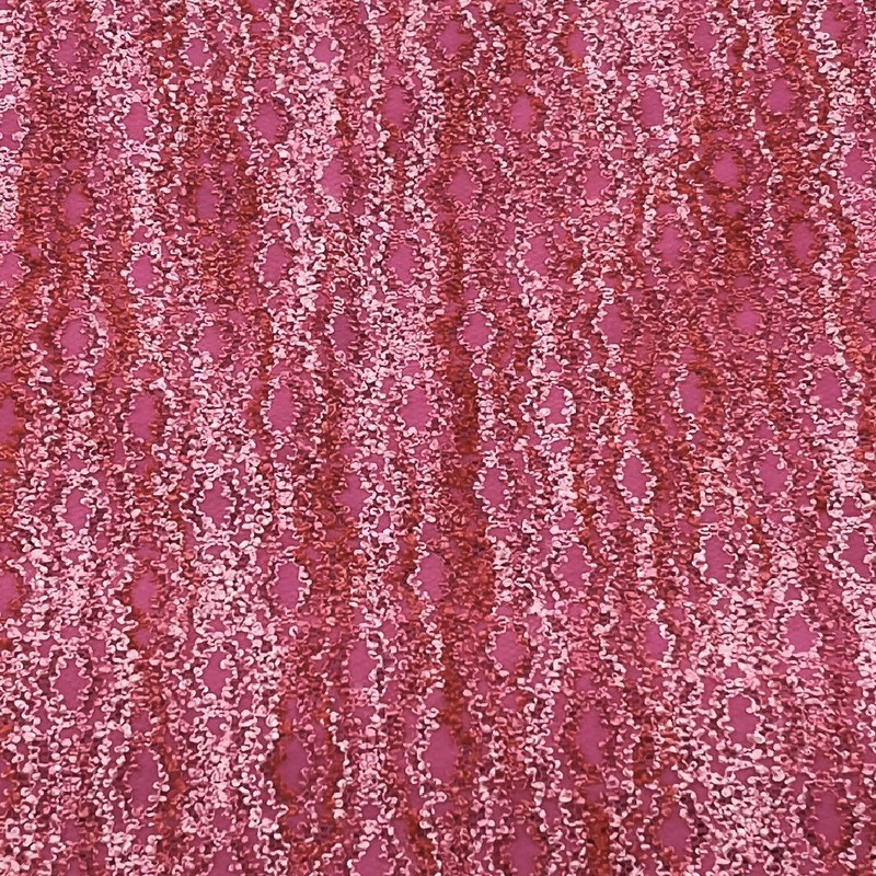 Textured Pink Novelty Synthetic Knit - 3.25 Yds