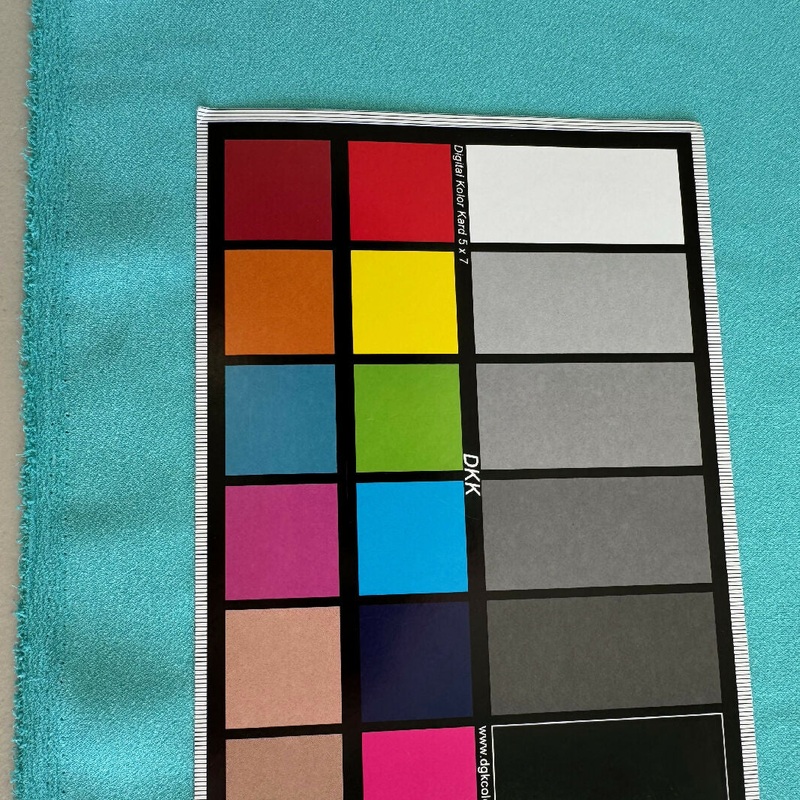 Turquoise Polyester Crepe Knit - Yardage