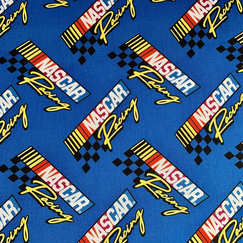 $30 Whole 8 Yard Bolt Camelot Emma and Mia Retro Nascar Racing