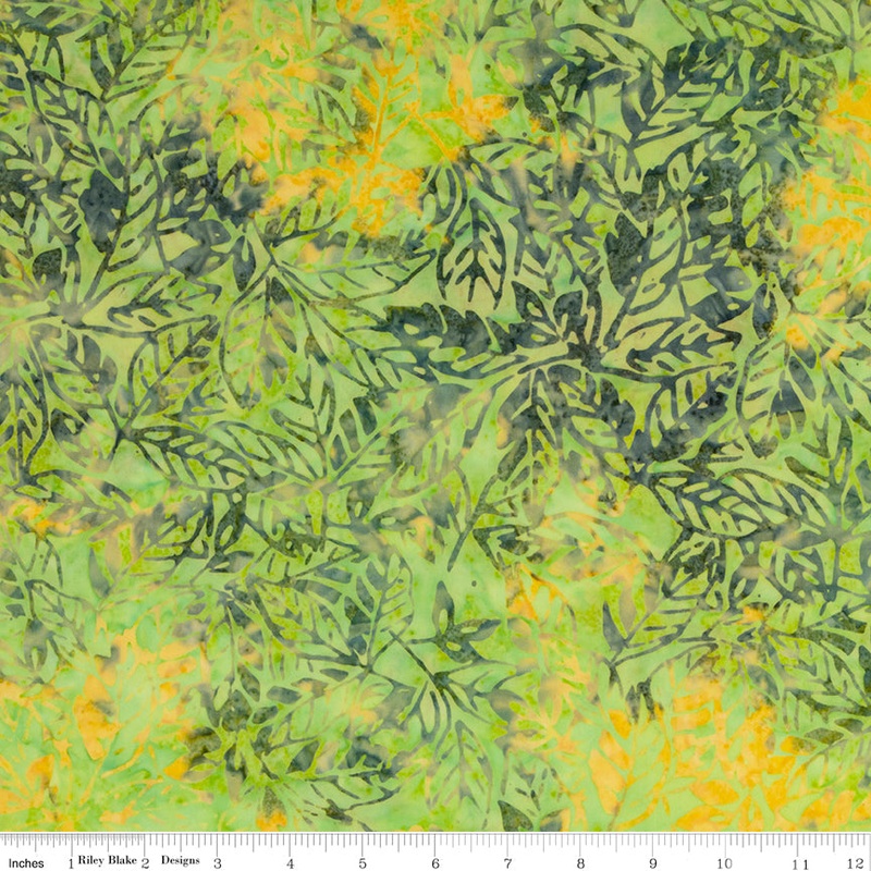 $60 Whole 10 Yard Bolt Riley Blake Batiks Kiwi