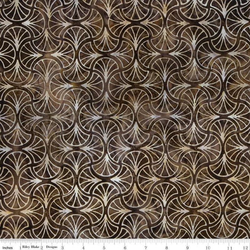 $60 Whole 10 Yard Bolt Riley Blake Batiks Walnut