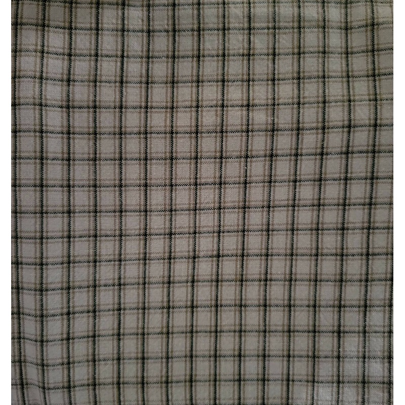 Beige, tan and green check - 2 5/8 yards
