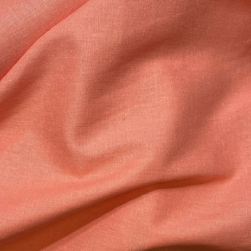Coral Linen Woven - Yardage