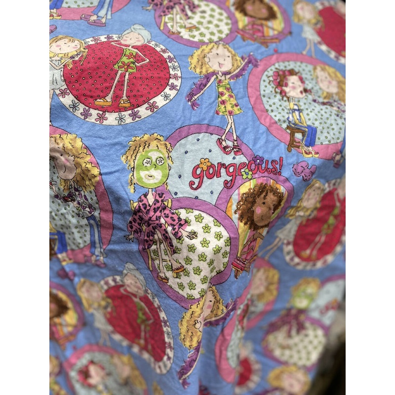 Girls Novelty Brightly colored lightweight flannel