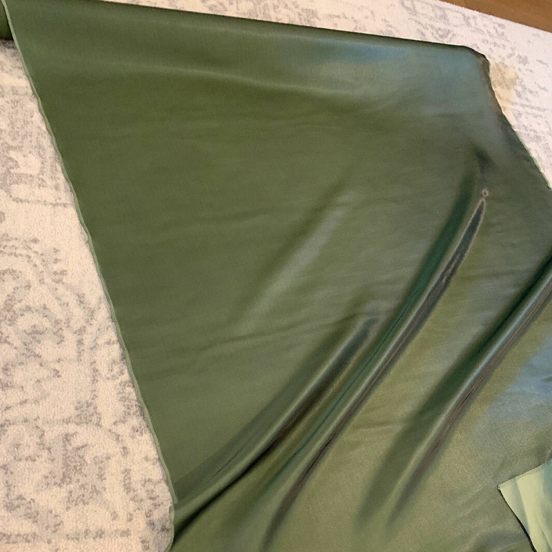 Green Silky Woven - Yardage