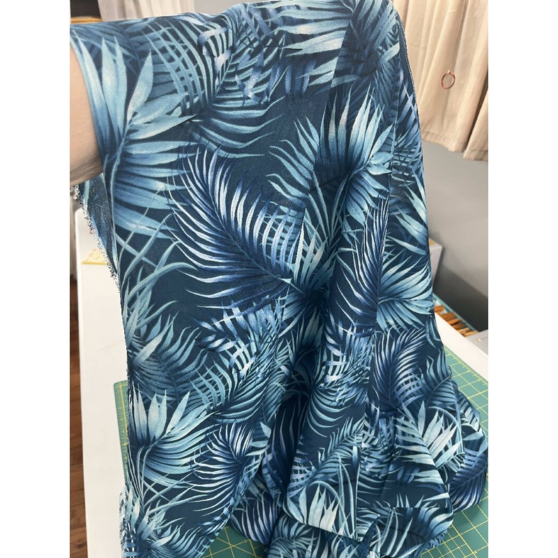 Palm Leaf Georgette 3 yd 58